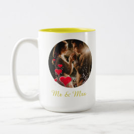 Herr Frau Liebesvögel Foto Tasse