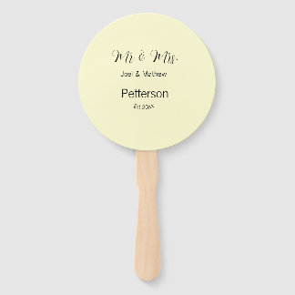 Herr & Frau Name seit Jahr Hochzeitspaar einfach g Fächer