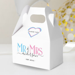 Herr & Frau Newlywed Gastgeschenk Hochzeit Vielen  Geschenkschachtel