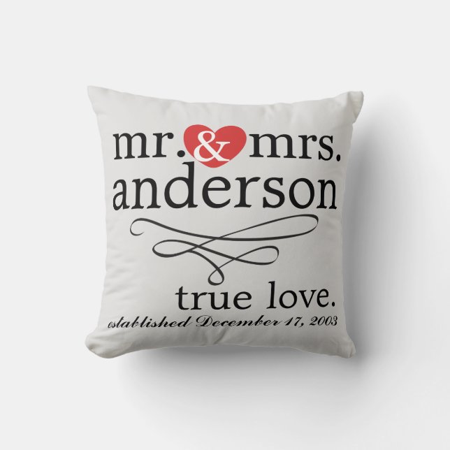 Herr & Frau Pillow Kissen (Vorderseite)