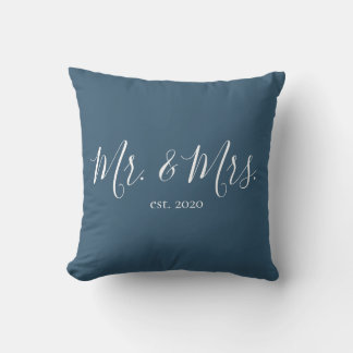 Herr & Frau Throw Pillow für das neue Jahr Kissen