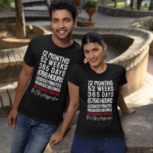 Herr & Frau Time 1st Wedding Anniversary T-Shirt