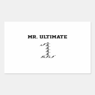 Herr/Frau Ultimate Rechteckiger Aufkleber