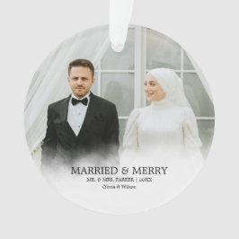 Herr & Frau | Verheiratet & Fröhliche erste Weihna Ornament