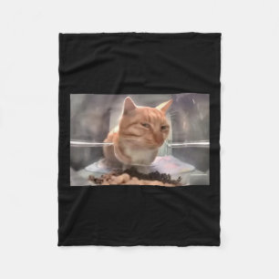 Herr Fresh Cat Meme Side Eye Cat Fleecedecke