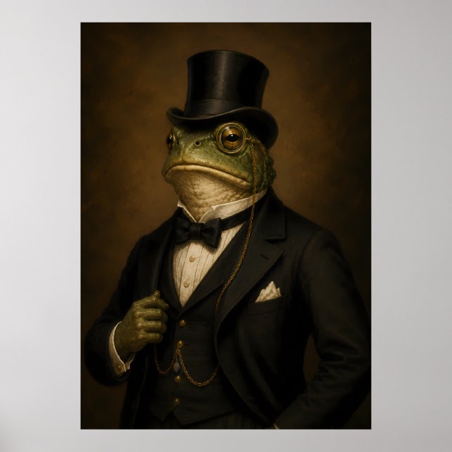 Herr Frosch Poster (Vorne)