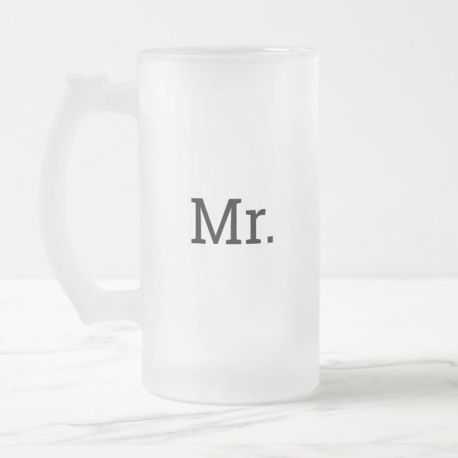 HERR FROSTED MUG MATTGLAS BIERGLAS (Links)