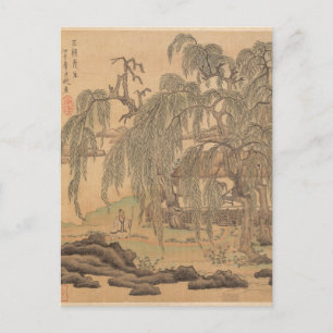 Herr Fünf Weiden Wuliu Tao Yuanming von Hongshou Postkarte