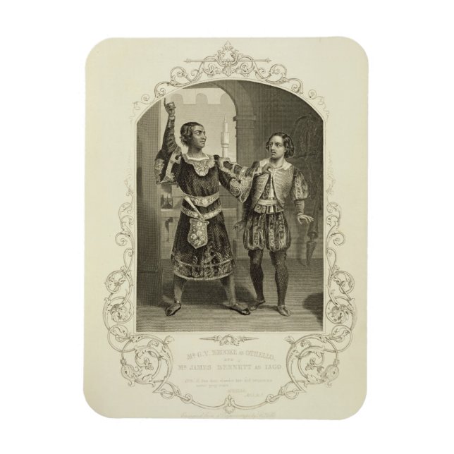 Herr G. V. Brooke als Othello und James Bennett al Magnet (Vertikal)