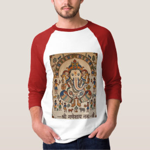 Herr Genesh traditionelle Volkskunst TSHART T-Shirt
