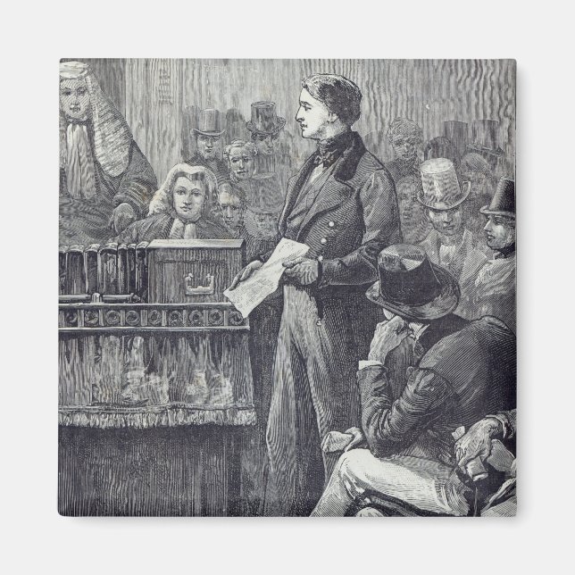 Herr Gladstone hielt seine Maidenrede Magnet (Vorne)