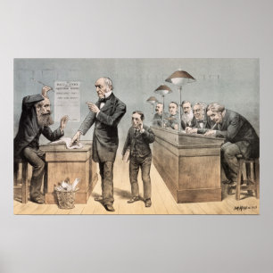 Herr Gladstone und seine Sekretäre Poster