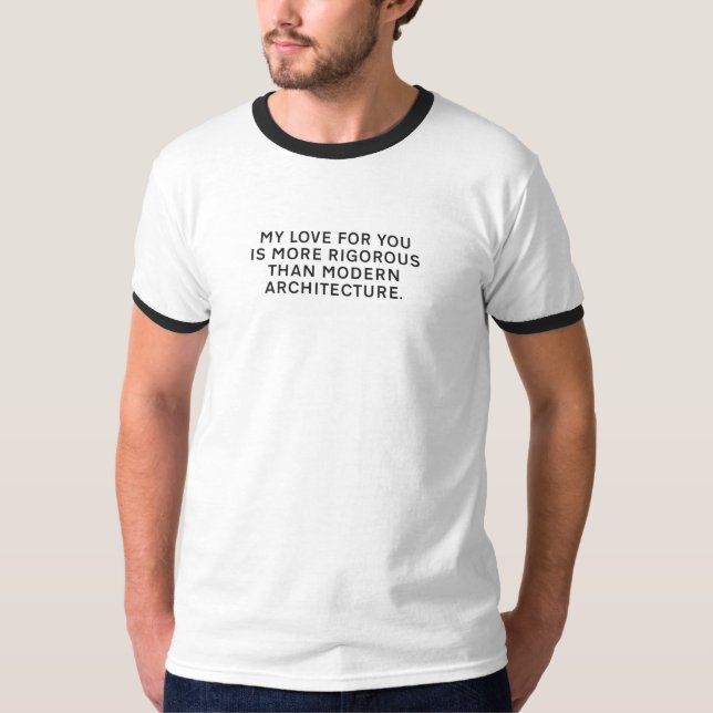 Herr Glasses: "Meine Liebe für Sie… " T-Shirt (Vorderseite)