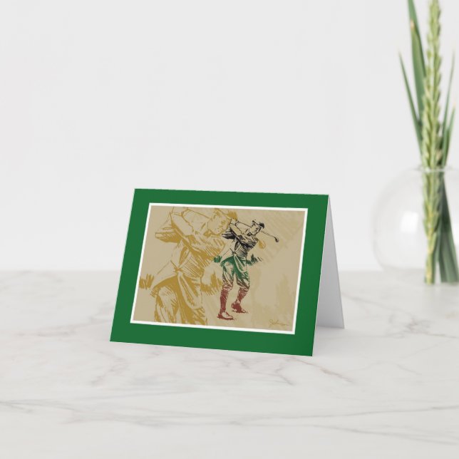 Herr-Golfspieler Karte (Vorderseite)