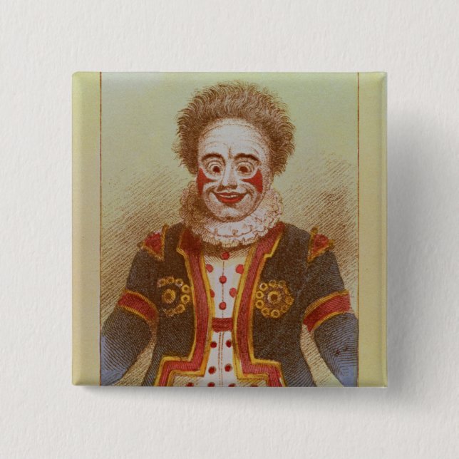 Herr Grimaldi als Clown Button (Vorderseite)