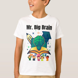 Herr Großer Gehirn Lustiger Intelligenter Kinder T T-Shirt