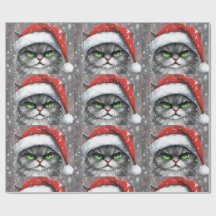 Herr Grumpy Face (Grau) Weihnachtskatze