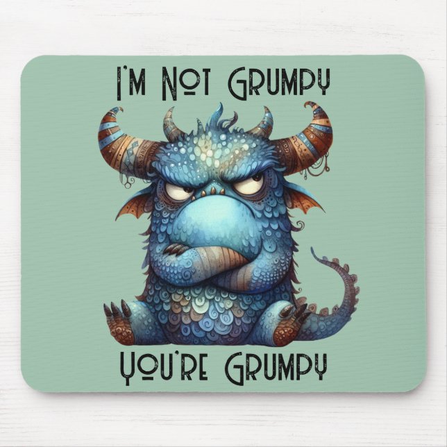 Herr Grumpy Monster Mousepad (Vorne)