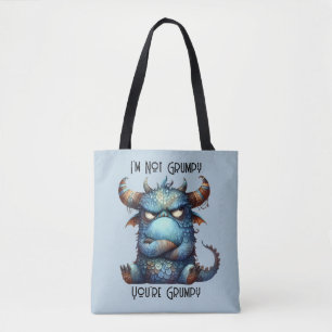 Herr Grumpy Monster Tote Bag