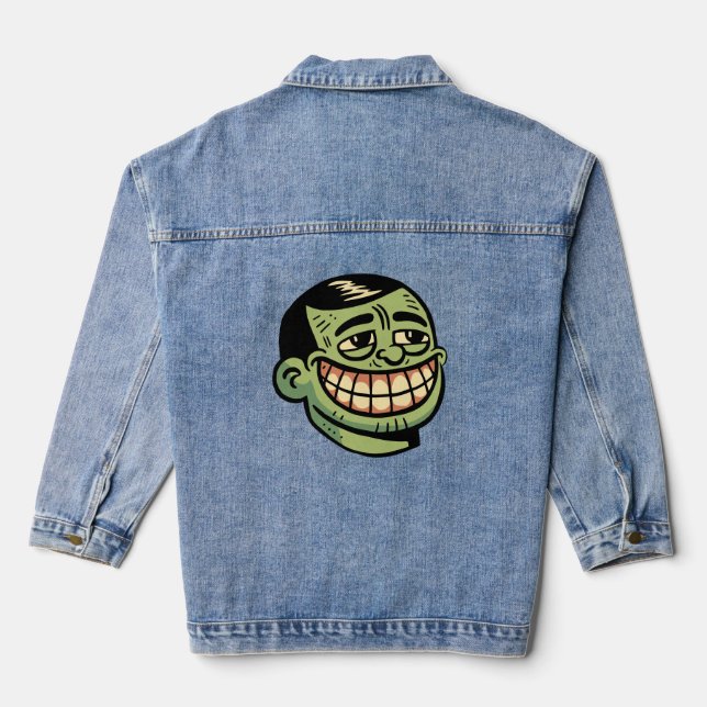 Herr Grün Jeansjacke (Rückseite)