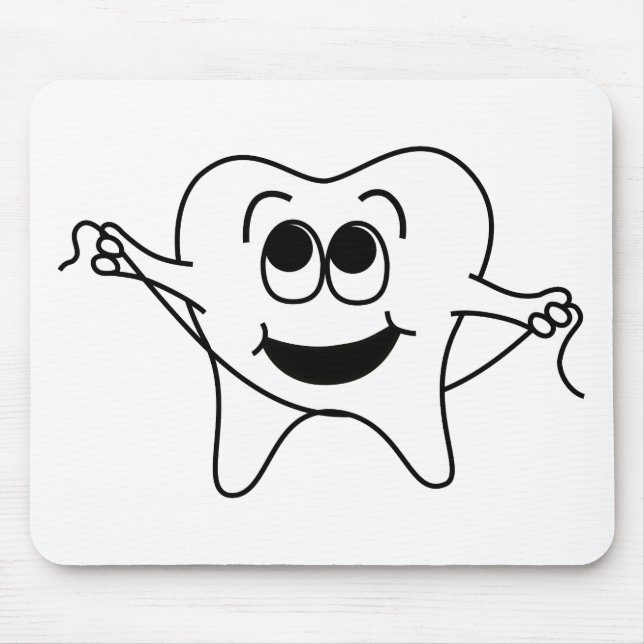 Herr Happy Tooth Mousepad (Vorne)