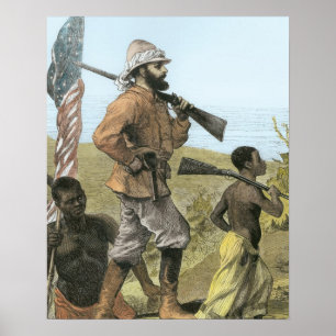 Herr Henry Morton Stanley (1841-1904) näherndes L Poster