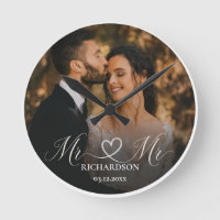Herr & Herr Herz Hochzeitsfoto-Uhr