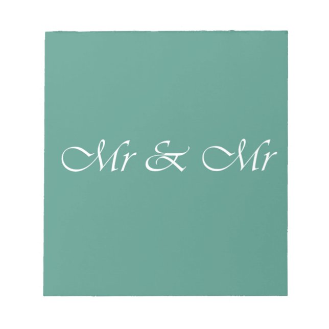 Herr & Herr Typografy Notizblock (Vorderseite)