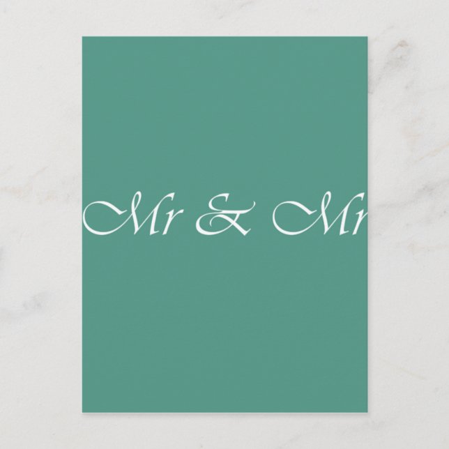 Herr & Herr Typografy Postkarte (Vorderseite)