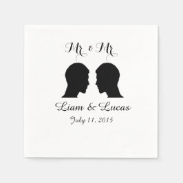 Herr & Herr Wedding Napkins Serviette