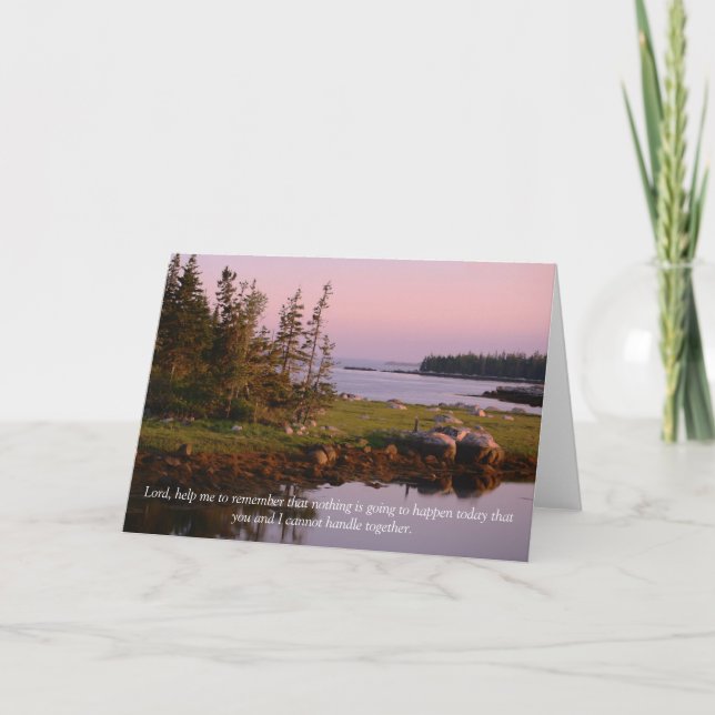 Herr, hilf mir, mich zu erinnern karte (Vorderseite)