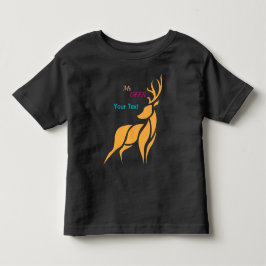 Herr Hirsch Grafik – Rustikaler Waldstil Kleinkind T-shirt