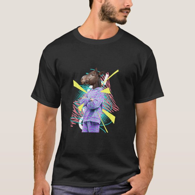 Herr Hor sieht Pferdekopf T-Shirt (Vorderseite)