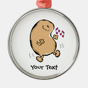 Herr Human Bean Doing The Jiggy Ornament Aus Metall