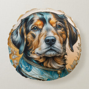 Herr Hundchen Rundes Kissen