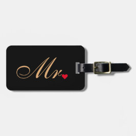 Herr Husband Groom Wedding Couples Eleganter Trave Gepäckanhänger