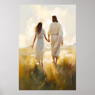Herr, ich würde dir folgen Folge mir Gehe mit Jesu Poster