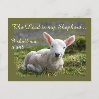 Herr ist mein Hirte Psalm 23 vollständige Version Postkarte