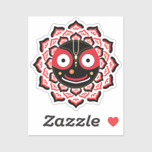 Herr Jagannath Gesicht Chakra Hindu-Gottheit Aufkleber