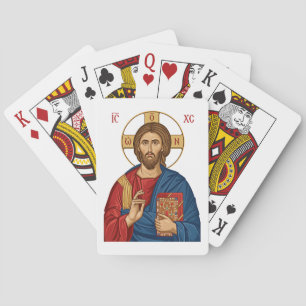 Herr Jesus Christus Ost-Europäische Kirche Orthodo Spielkarten