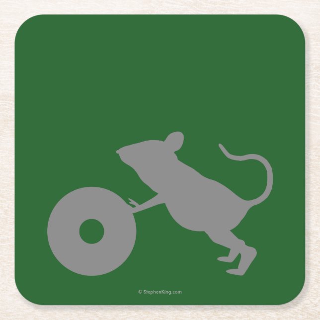 Herr Jingles von der grünen Meile Rechteckiger Pappuntersetzer (Vorderseite)