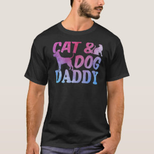 Herr Katzenbesitzer Hundebesitzer Vati Katze Kat T-Shirt