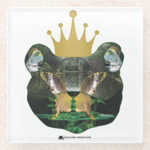 Herr "KING" TOAD MATTIERT GLAS VERSION 22 Glasuntersetzer