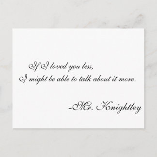 Herr Knightly Postkarte