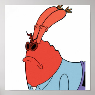 Herr Krabs Sniffing Poster