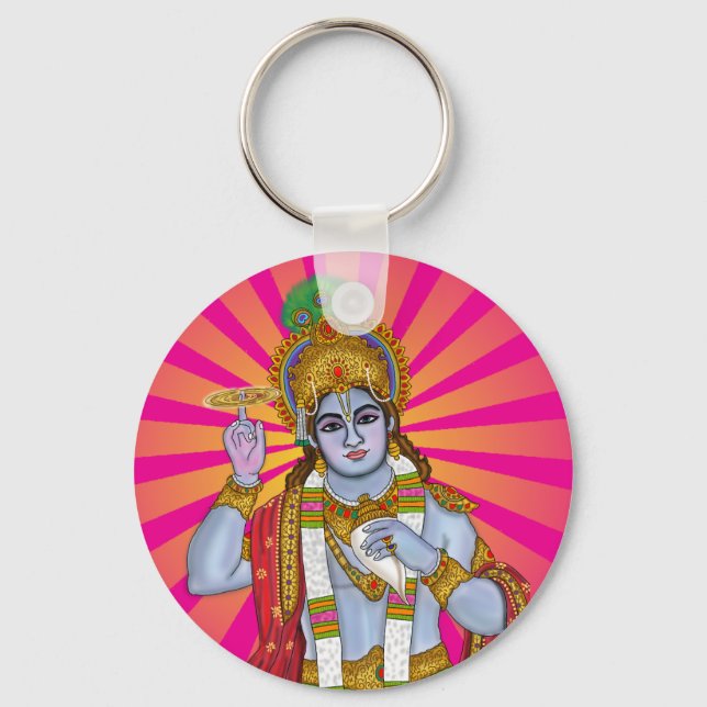 Herr Krishna  Schlüsselanhänger (Vorderseite)