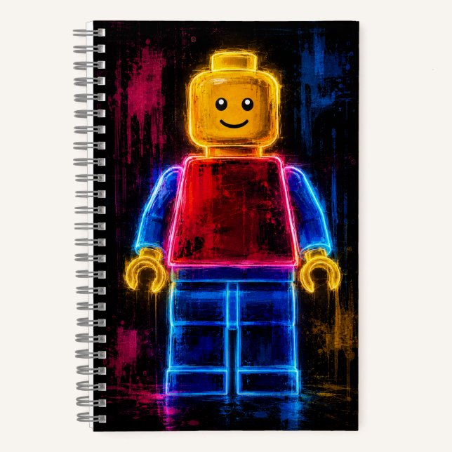 Herr Lego Mann Spiralblock Notizbuch (Vorderseite)