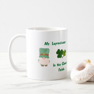 Herr Leprechaun im Kleber-Patch Kaffeetasse