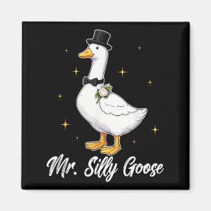 Herr lustiger Gans lustige Hochzeit Männer Bräutig Magnet
