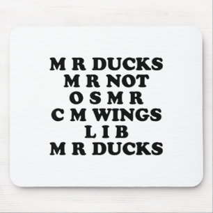 Herr M R Enten T, Lustiger Entenliebhaber, Wasserw Mousepad